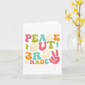 3. Grade Groovy Abschluss am letzten Schultag Karte (Gelbe Blume)