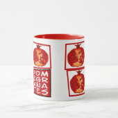 3 Granatapfelscheiben Art Deco Tasse (Zentrum)