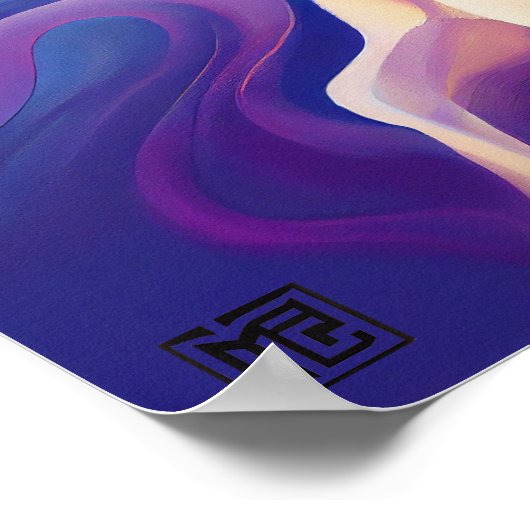 3 Greyhounds Zooming Poster (Ecke)