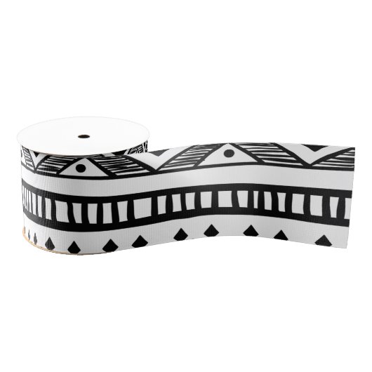 3" Grosgrain Ribbon Boho Buffalo Tribal Muster Bo Ripsband (Spule)