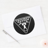 3 große Aufkleberpackung Runder Aufkleber (Umschlag)