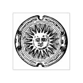 3 Größen Gummi Briefmarke antikes Sonnensymbol Gummistempel (Prägung)