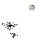 3 Größen Gummi Briefmarke mit Retro-Image Bienen Gummistempel (Stempel)