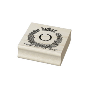 3 Größen Gummi Briefmarke Monogramm Anfangsbuchs Gummistempel