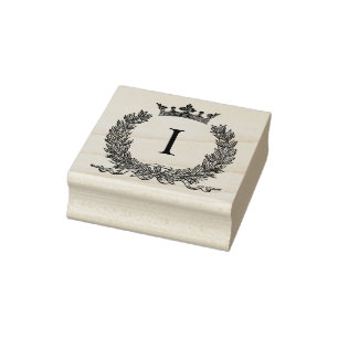 3 Größen Gummi Briefmarke Monogramm Anfangsbuchs Gummistempel