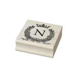 3 Größen Gummi Briefmarke Monogramm Anfangsbuchs Gummistempel