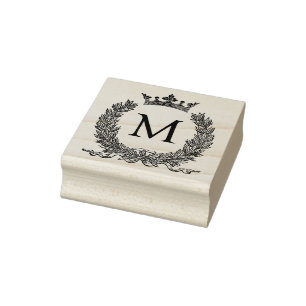 3 Größen Gummi Briefmarke Monogramm Anfangsbuchs Gummistempel