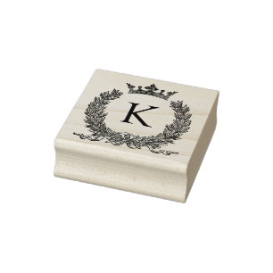 3 Größen Gummi Briefmarke Monogramm Anfangsbuchs Gummistempel
