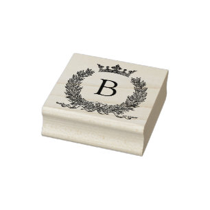3 Größen Gummi Briefmarke Monogramm Anfangsbuchs Gummistempel