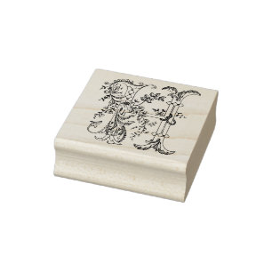 3 Größen Gummi Briefmarke Monogramm Anfangsbuchs Gummistempel