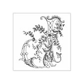 3 Größen Gummi Briefmarke Monogramm Anfangsbuchsta Gummistempel (Prägung)