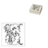 3 Größen Gummi Briefmarke Monogramm Anfangsbuchsta Gummistempel (Stempel)