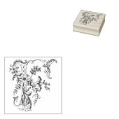 3 Größen Gummi Briefmarke Monogramm Anfangsbuchsta Gummistempel (Stempel)