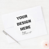 3" großer Rundaufkleber Runder Aufkleber (Umschlag)