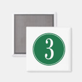 3 Grüner Kreis Magnet (Vorderseite/Rückseite)