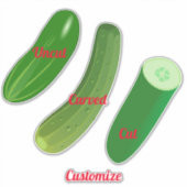3 Gurken Thunder_Cove Aufkleber (Vorderseite)