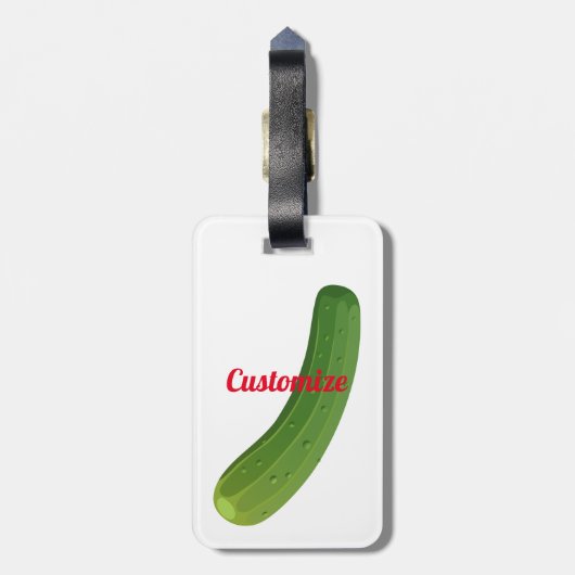 3 Gurken Thunder_Cove Gepäckanhänger (Rückseite vertikal)