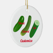 3 Gurken Thunder_Cove Keramik Ornament (Rechts)