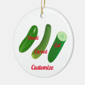 3 Gurken Thunder_Cove Keramik Ornament (Links)