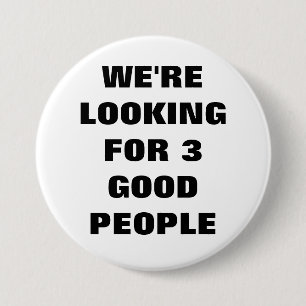 3 guter Leute-Knopf Button