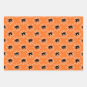 3 Halloween-Koordinaten heißen Fledermäuse Geister Geschenkpapier Set (Vorderseite 3)