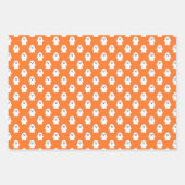 3 Halloween-Koordinaten heißen Fledermäuse Geister Geschenkpapier Set (Vorderseite 2)
