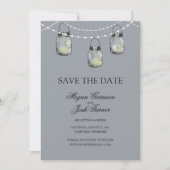 3 Hanging Mason Jars - SAVE THE DATE (Vorderseite)