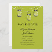 3 Hanging Mason Jars - SAVE THE DATE (Vorne/Hinten)