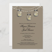 3 HangMason Jars - Engagement Party Einladung (Vorne/Hinten)