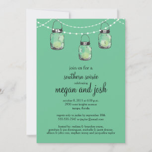 3 HangMason Jars - Engagement Party Einladung