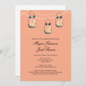 3 HangMason Jars - Engagement Party Einladung (Vorne/Hinten)