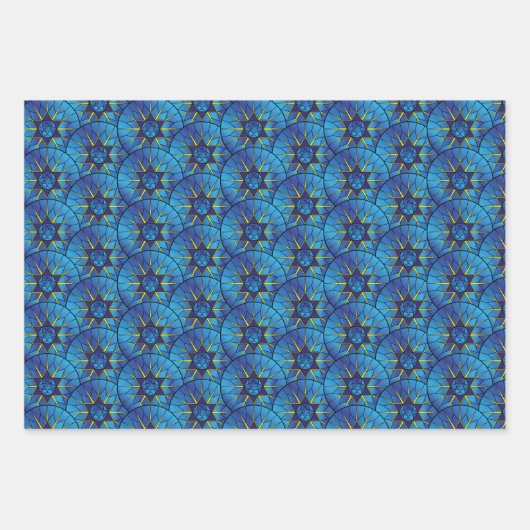 3 Hanukkah Boys' Geschenk Geschenkpapier Set (Vorderseite 3)