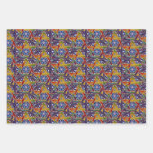 3 Hanukkah Boys' Geschenk Geschenkpapier Set (Vorderseite 2)