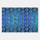 3 Happy Hanukkah Wrapping Paper Add Child's Name Geschenkpapier Set (Vorderseite 3)