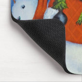 3 Happy Snowmen Mousepad (Ecke)