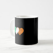 3 Hearts Ireland Flag St. Patricks Day Irish Flags Kaffeetasse (Vorderseite Links)