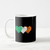 3 Hearts Ireland Flag St. Patricks Day Irish Flags Kaffeetasse (Links)