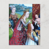 3 Heilige in einem Garten (Detail; M 070) Postkarte (Vorderseite)