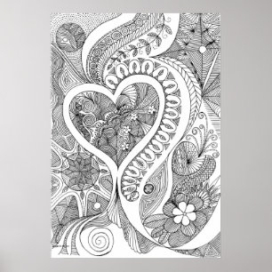 3 HERZEN POSTER