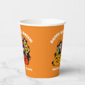 3 Hexen und Jack O'Lantern Halloween Spaß Pappbecher (Links)