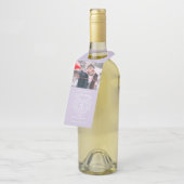 3. Hochzeit Foto-Kristallherz Flaschenanhänger (Angewinkelt)