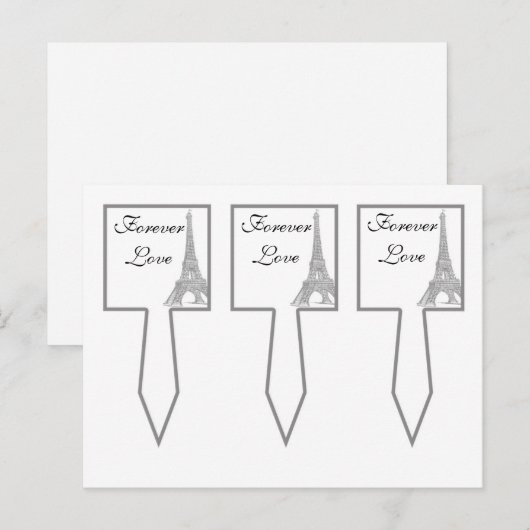3 Hochzeit im Pariser Cup Postkarte (Vorne/Hinten)