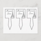 3 Hochzeit im Pariser Cup Postkarte (Vorderseite)