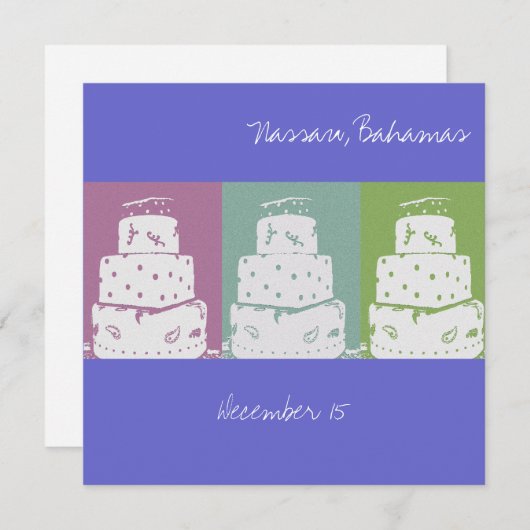 3 Hochzeitskuchen (Vorne/Hinten)