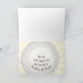 3. Hochzeitstag Happy Sonnenblumenkarte Karte (Innenseite)