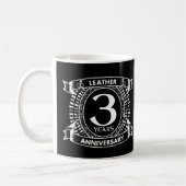 3. Hochzeitstag Not leidendes Wappen Kaffeetasse (Links)