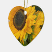 3. Hochzeitstag Sonnenblume Keramik Ornament (Links)