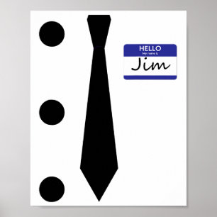 3 Hole Punch Jim Costume Easy Halloween T Shirt Poster