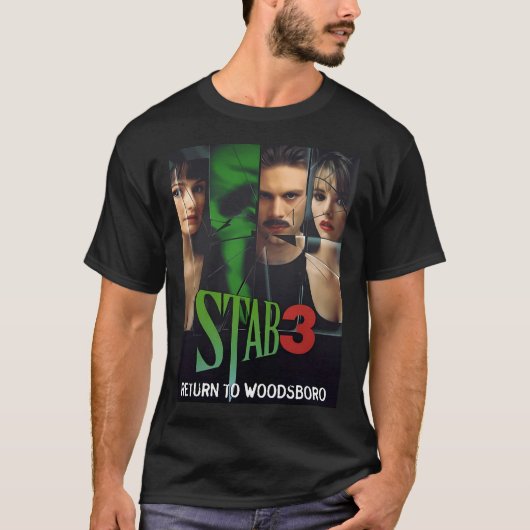 3-Horror-Filmvorführung T-Shirt (Vorderseite)