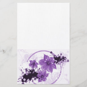 3 HÜBSCHE BLUME - LILA BRIEFPAPIER